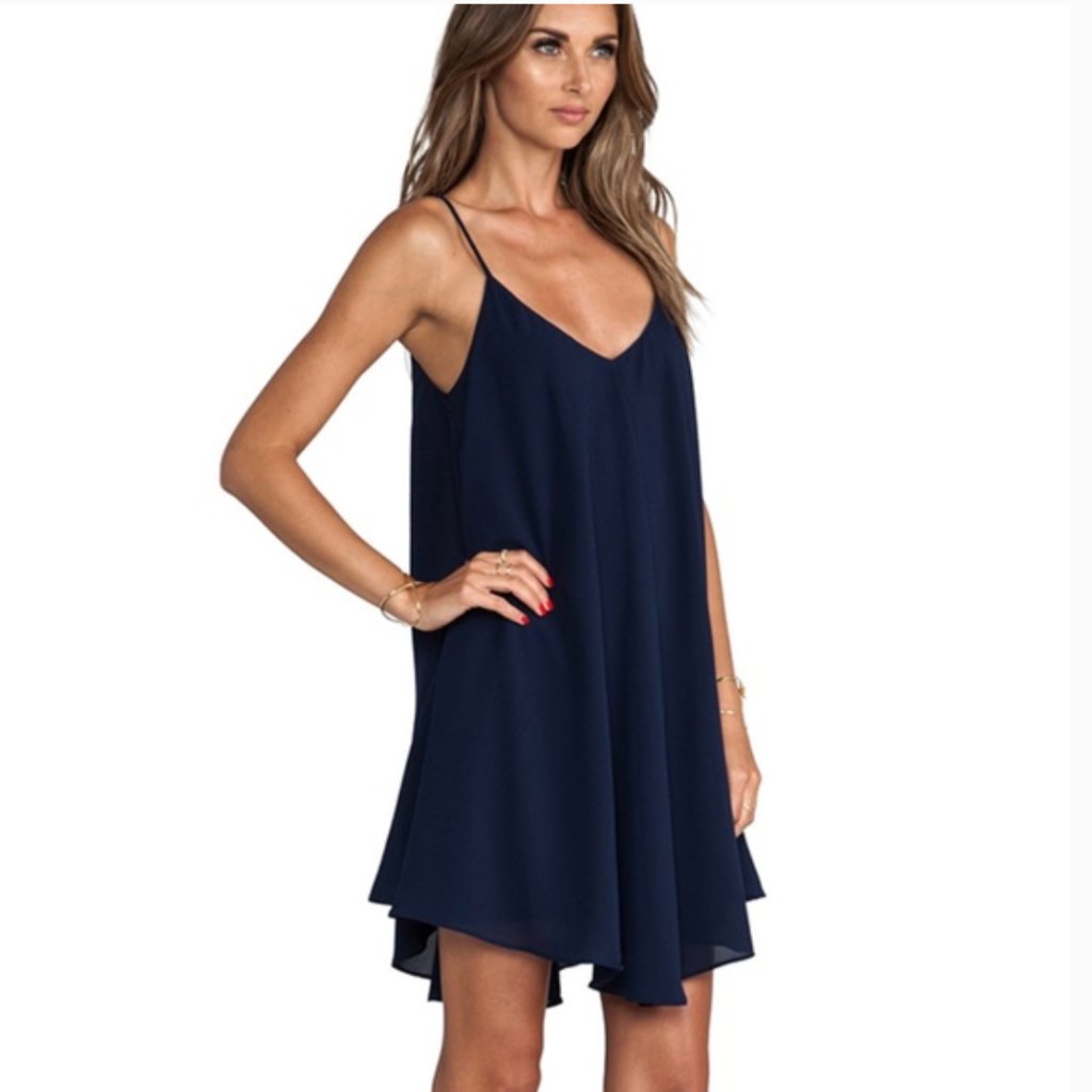 Revolve X Backstage Modern Love Navy Blue Dress